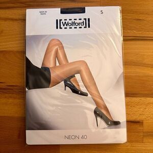 RARE Wolford Neon Luxury Tights - Heron Color (Discontinued) NWT Size S